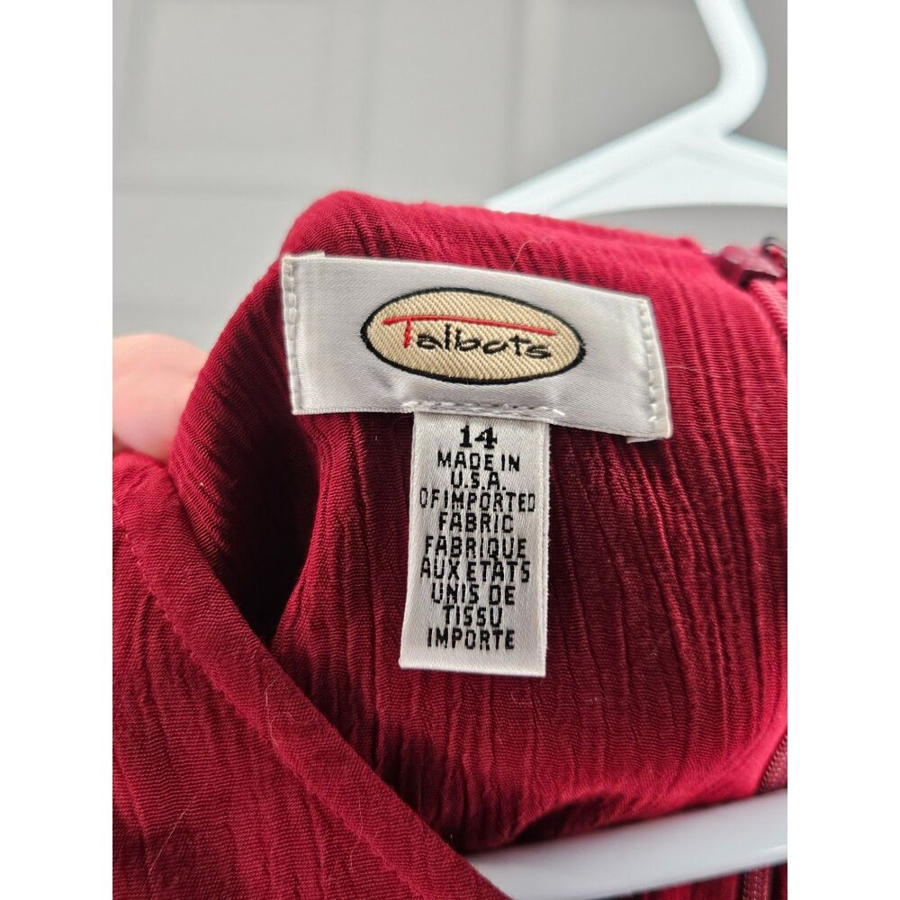 Talbots Size 14 Red Maxi Dress - Picture 3 of 5